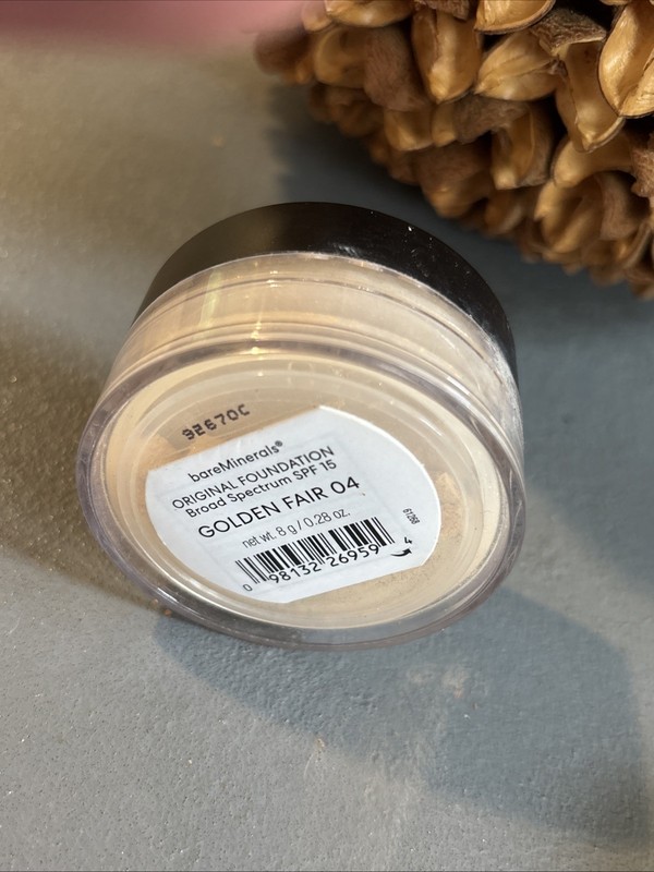 BAREMINERALS ORIGINAL FOUNDATION SPF 15 GOLDEN FAIR 04 0.28 OZ New No Seal Read!