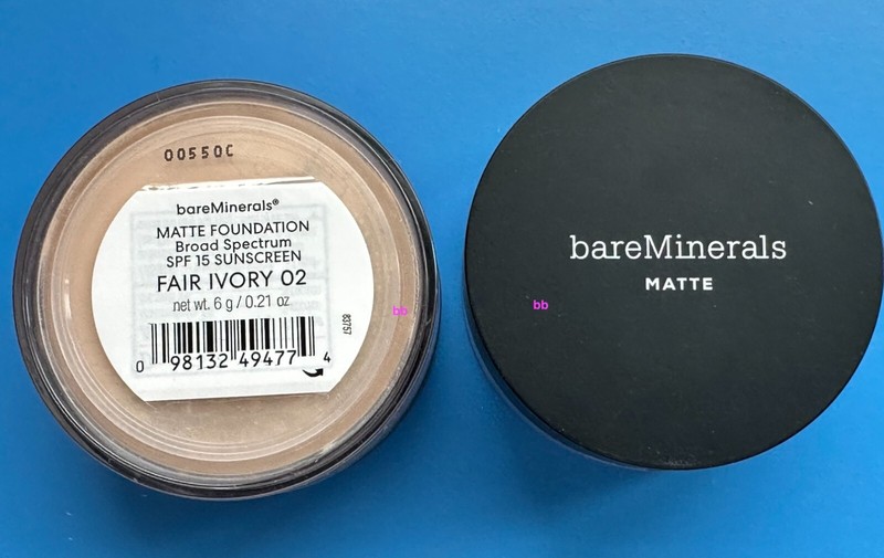BareMinerals MATTE Foundation SPF15 FAIR IVORY 02 – 6g/0.21 oz 100% Authentic