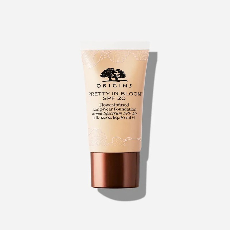 Origins Pretty in Bloom SPF 20 Flower-Infused Long-Wear Foundation. Select Shade
