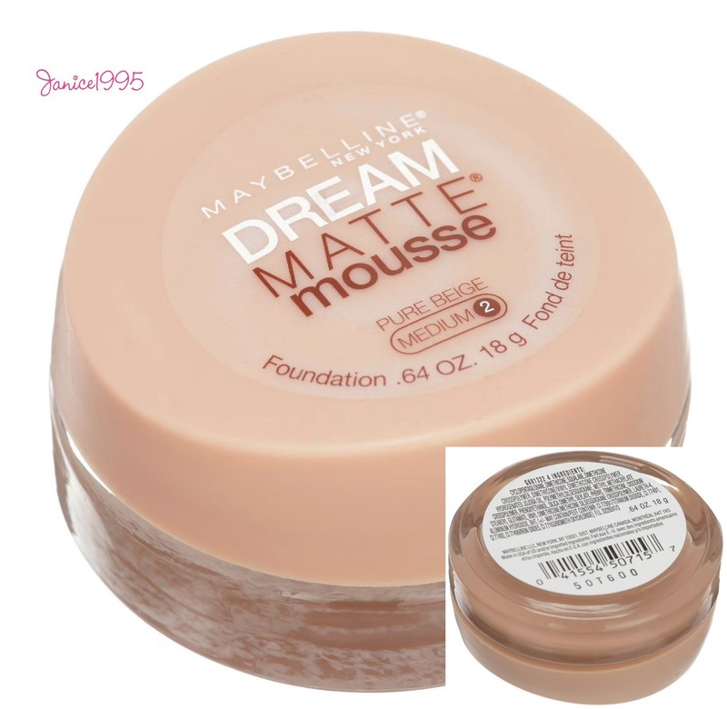 MAYBELLINE Dream MATTE Mousse Foundation 18g # PURE BEIGE MED#2
