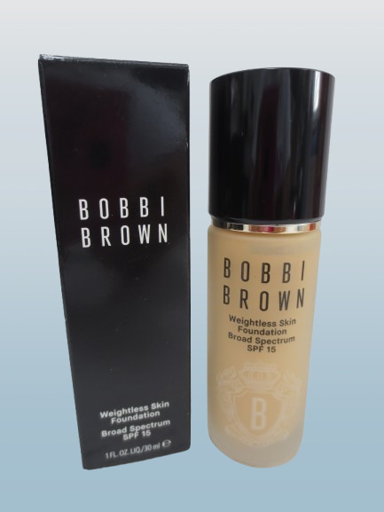 BOBBI BROWN WEIGHTLESS SKIN FOUNDATION SPF15 NW-032 NEUTRAL WARM SAND 1 OZ BOXED