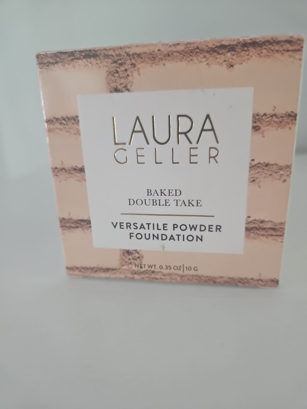 New Laura Geller 0.35oz Golden Medium Baked Double Take Powder Foundation 10g