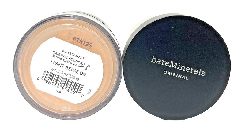 bareMinerals ORIGINAL Loose Powder Foundation SPF 15 – LIGHT BEIGE 09 – 0.28 oz
