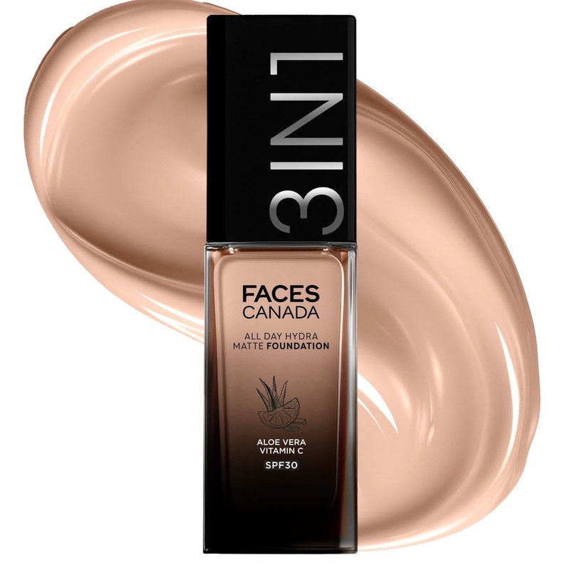 FACES CANADA Matte Foundation Cream Warm Natural 021, 30ml