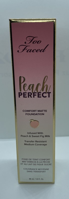 NEW NIB Too Faced Peach Perfect Comfort Matte Foundation 1.6oz Full Sz GANACHE