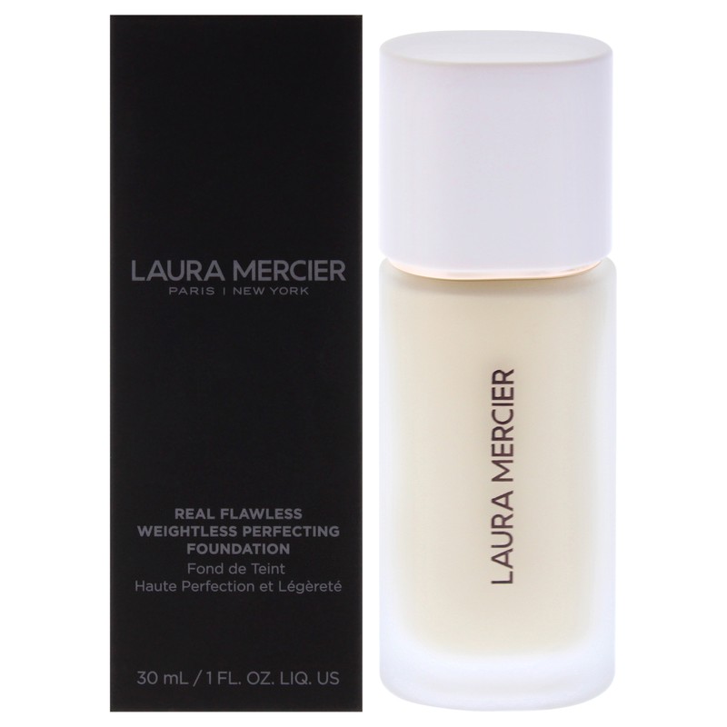 Real Flawless Weightless Perfecting Foundation – 0W1 Satin by Laura Mercier – 1