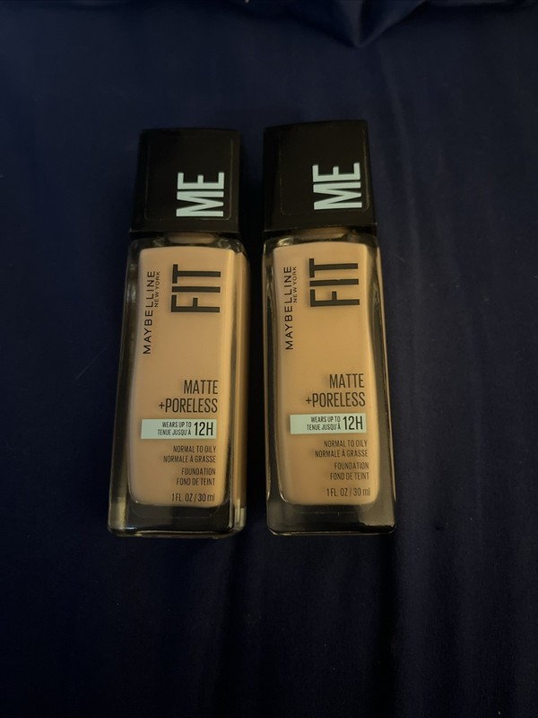 Maybelline Matte + Poreless Liquid Foundation #115 Ivory LOT OF 2 NEW