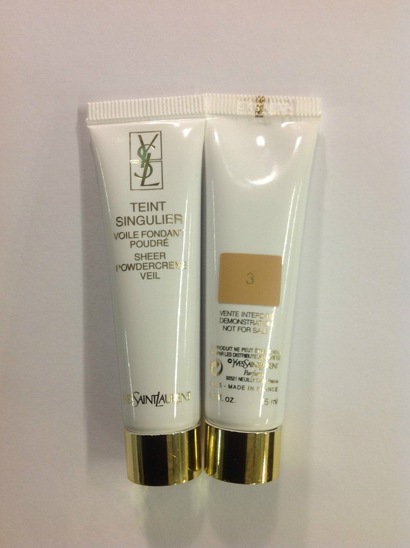 10 X SAMPLE SIZE YSL TEINT SINGULIER SHEER POWDER CREME VEIL #3 TRIAL SIZE NEW.
