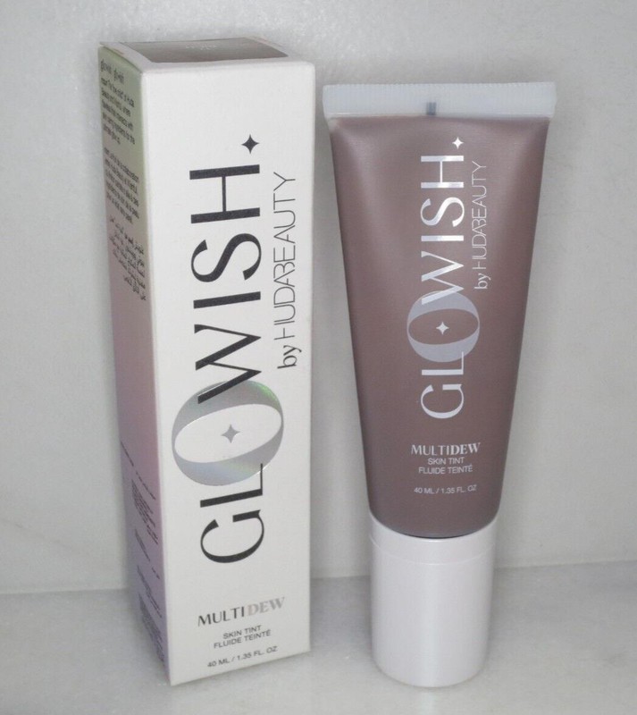 HUDA BEAUTY GLOWISH MULTI DEW SKIN TINT 12 RICH 1.35 OZ BOXED