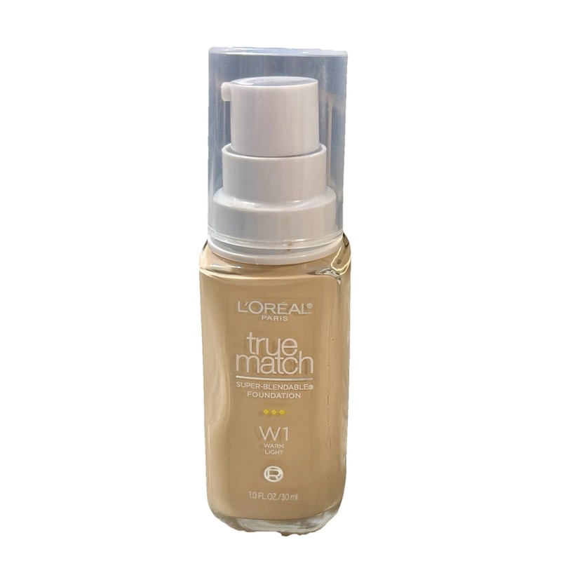 LOREAL True Match Super Blendable Liquid Foundation – WARM LIGHT W1 NEW.