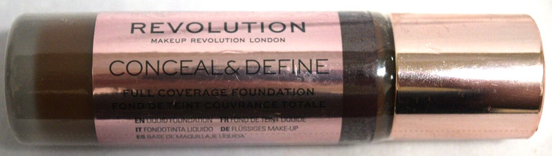 Revolution Conceal & Define Foundation F18-Dark Skin Tone