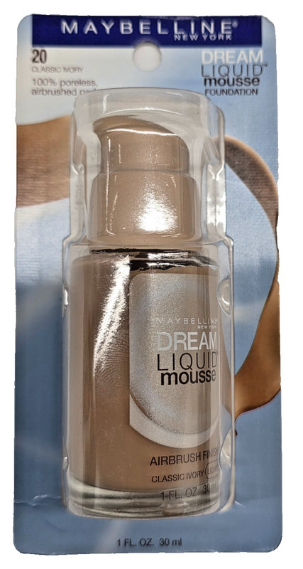 NEW MAYBELLINE DREAM LIQUID MOUSSE Foundation-20 Classic Ivory light 2