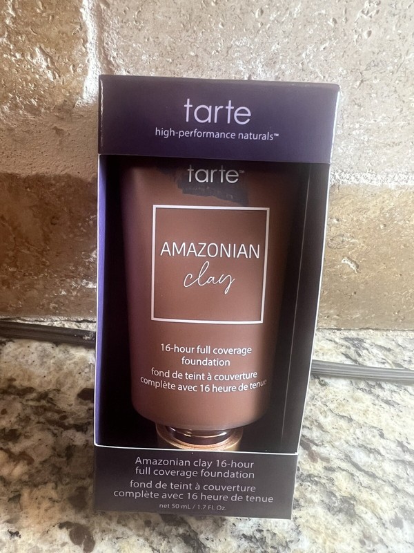 New Never Opened Tarte Amazonian Clay 16 Hour Foundation 57N Rich Neutral