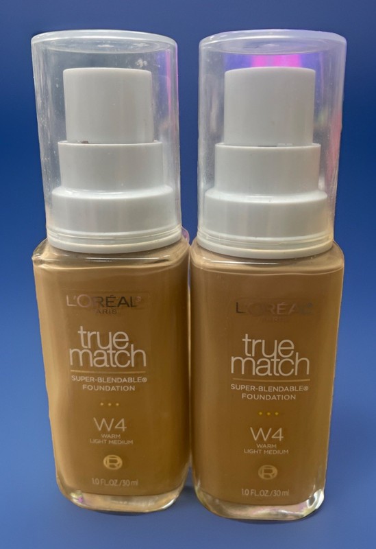Loreal True Match Super-Blendable Foundation W4 Warm Light Medium Lot Of 2