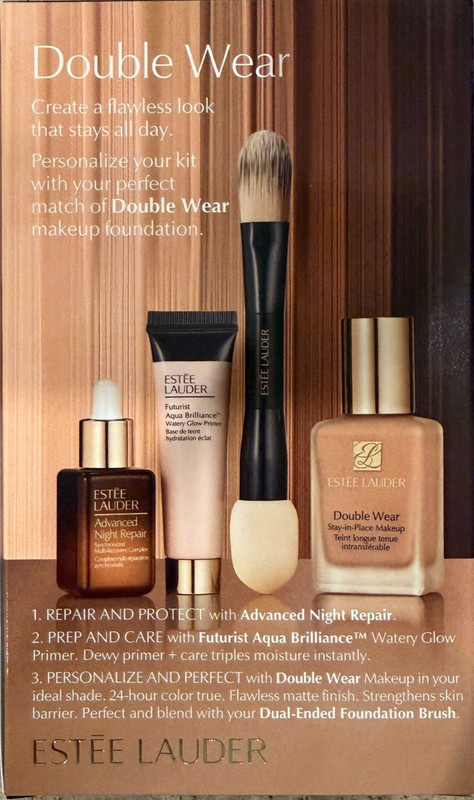 Estee Lauder 4pc Original Double Wear Stay-in-Place Makeup Set (Select Color)