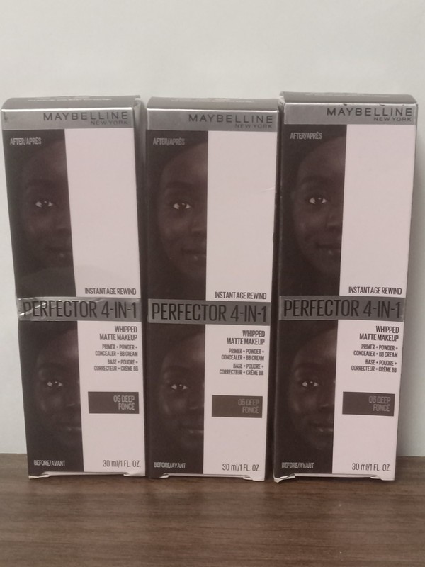 3x Maybelline Instant Age Rewind 4-In-1 Whipped Matte Makeup 05 Deep NEW