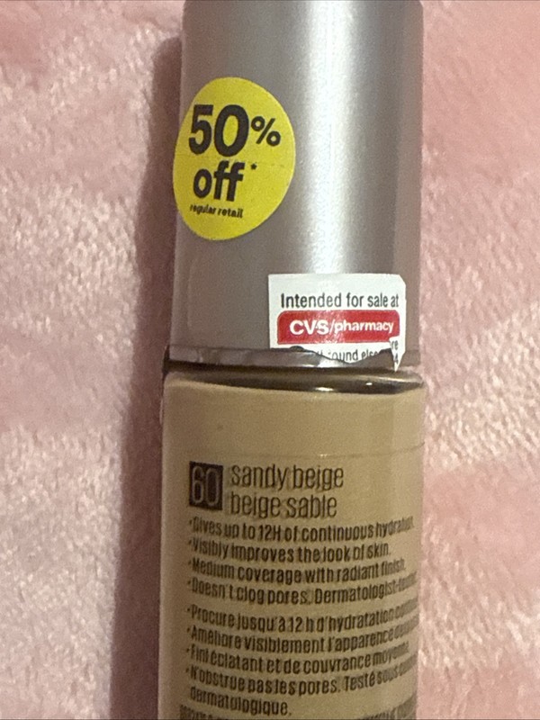 Maybelline Dream RADIANT LIQUID Foundation BROKEN SEAL # 60 SANDY BEIGE gallery