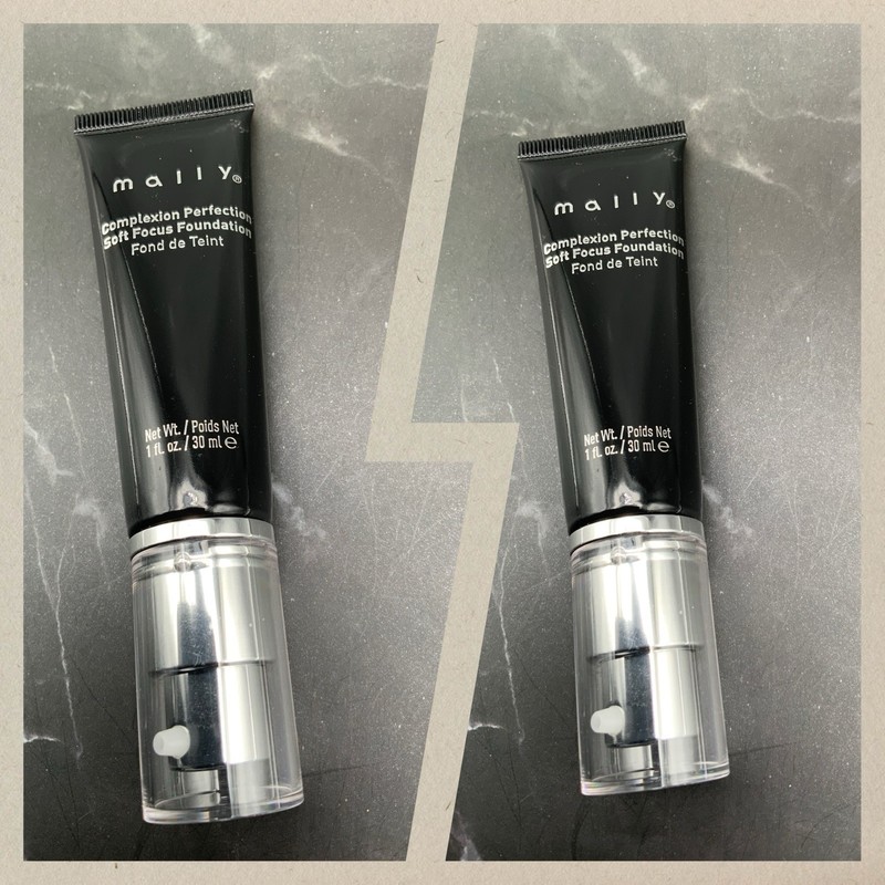 2 Mally Complexion Perfection Soft Focus Foundation* Light*1 oz / 30 ml NWOB