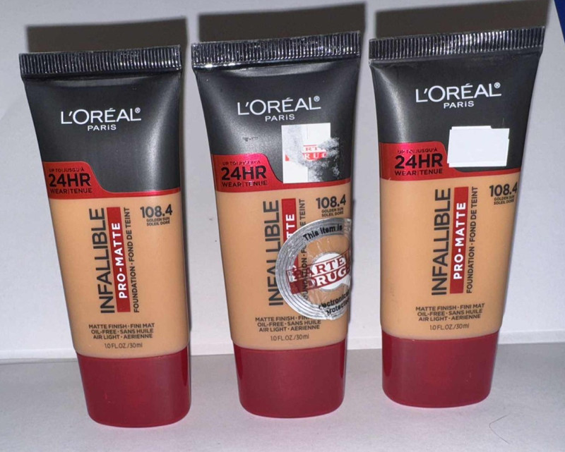 x3 ~ L’OREAL INFALLIBLE Pro-Matte Foundation ~ MATTE Finish ~ 108.4 GOLDEN SUN