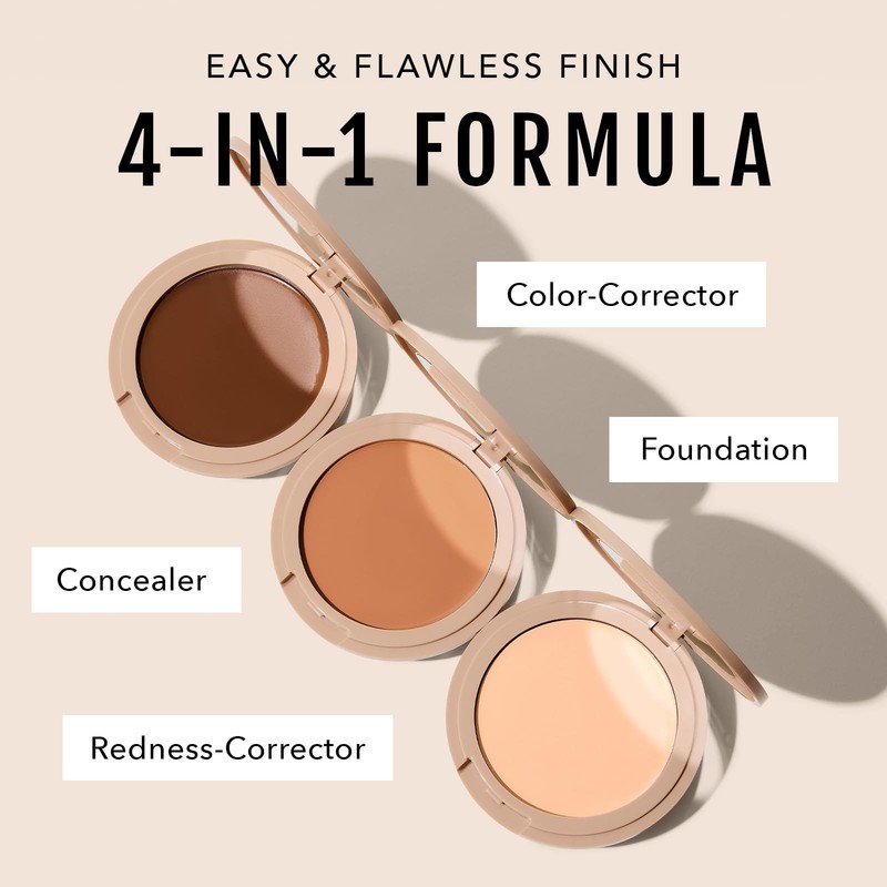 No Makeup Makeup Foundation + Brush Duo, Cream-Balm Formula Conceals, Correct... gallery