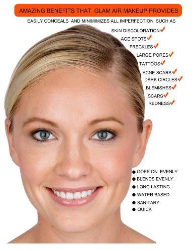 Airbrush Makeup Foundation Satin S7 Warm Golden Beige Water-based Makeup Lasting gallery