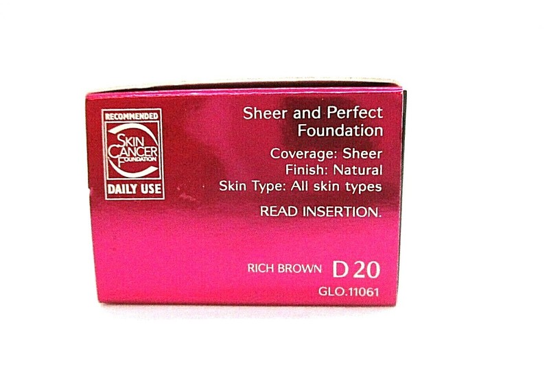 Shiseido Sheer And Perfect Foundation SPF 18 D 20 Rich Brown 30 ml gallery