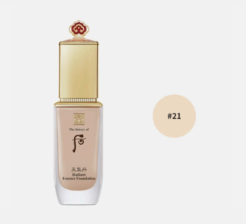 The history of Whoo Radiant Essence Foundation #No.21 /23 40ml K-Beauty