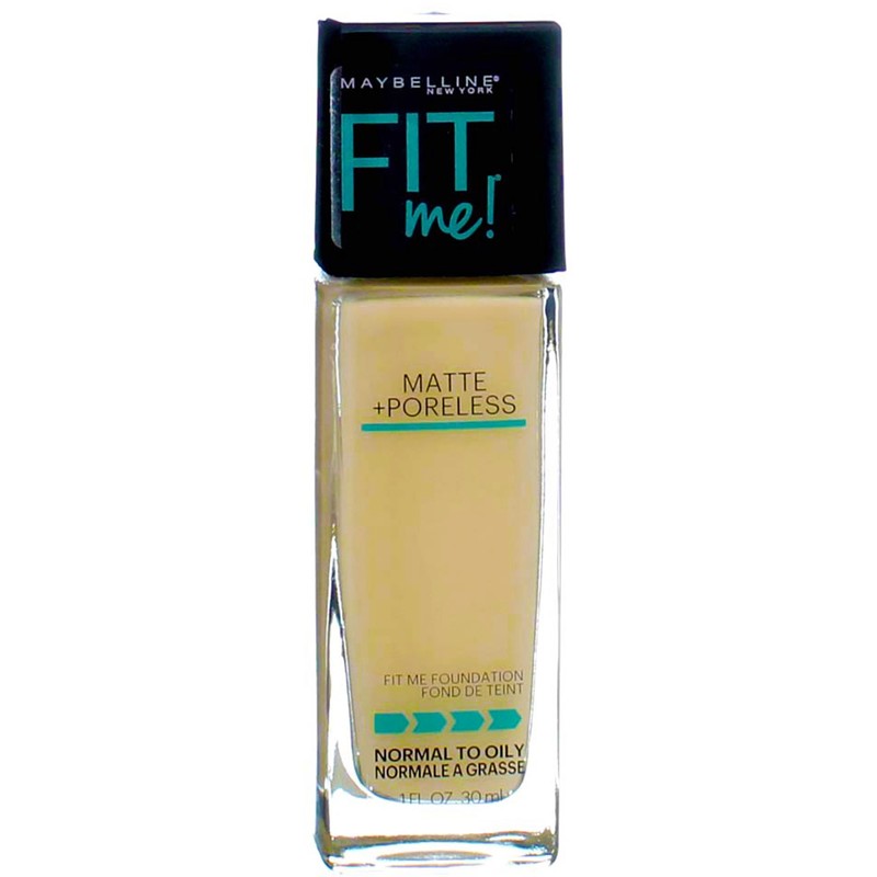 6 Pack Maybelline Fit Me Matte + Poreless Foundation, Porcelain 110, 1 fl oz