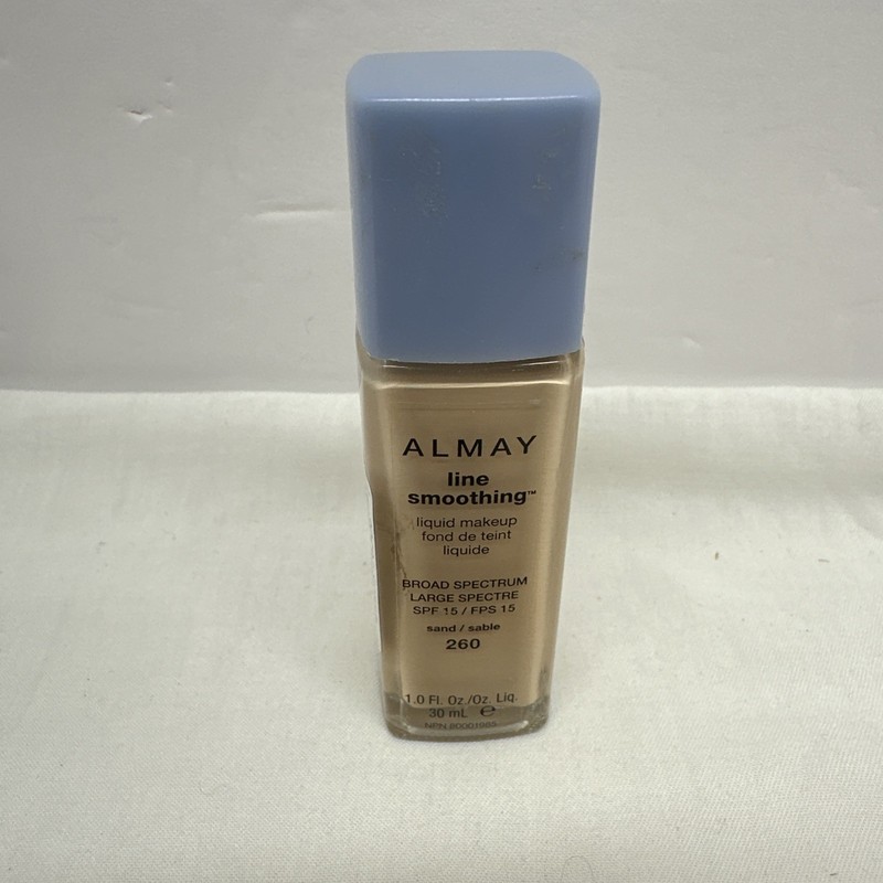 Almay Line Smoothing Liquid Makeup Foundation 260 Sand 1 oz Discontinued SEALED