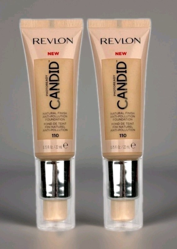 2x Revlon PhotoReady Candid Natural Finish Foundation 110 Porcelain