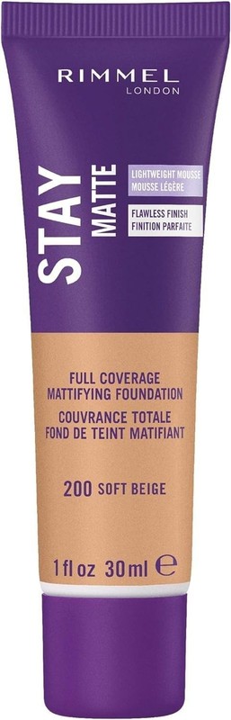 Lightweight Matte Liquid Foundation - 200 Soft Beige, Oil-Free, Shine Control, 1 gallery