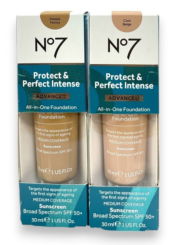 No7 Protect & Perfect Intense Foundation SPF 50+ (30ml/1fl.oz) You Pick NEW