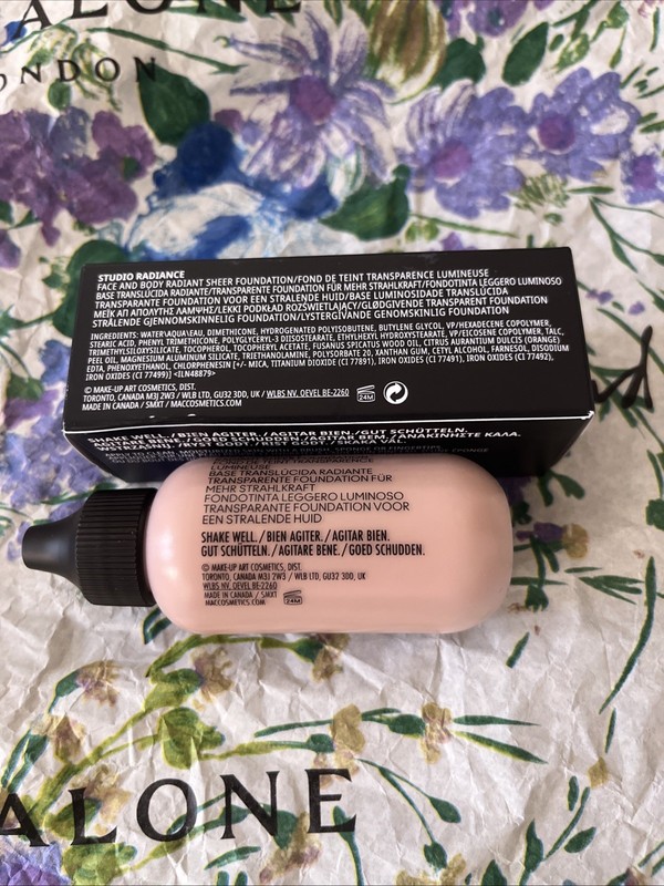 MAC Studio Radiance Face & Body (W3) 1.7 oz Radiant Sheer Foundation NIB gallery