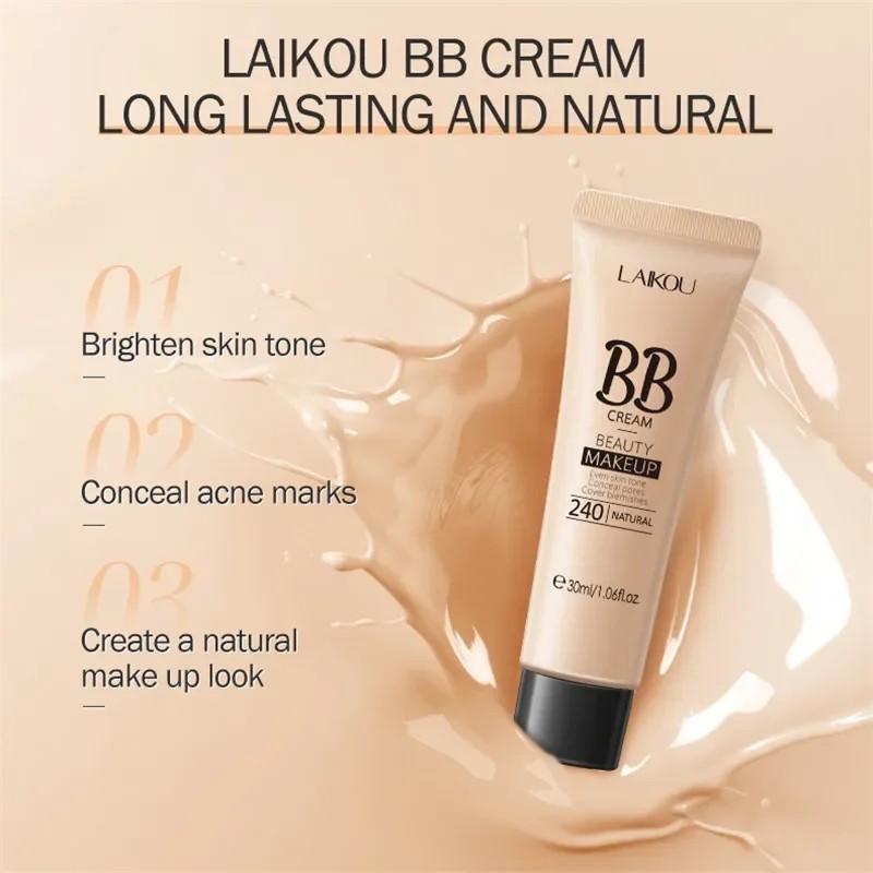 BB Cream Waterproof Foundation Concealer Brighten Skin Tone Makeup 30ml gallery