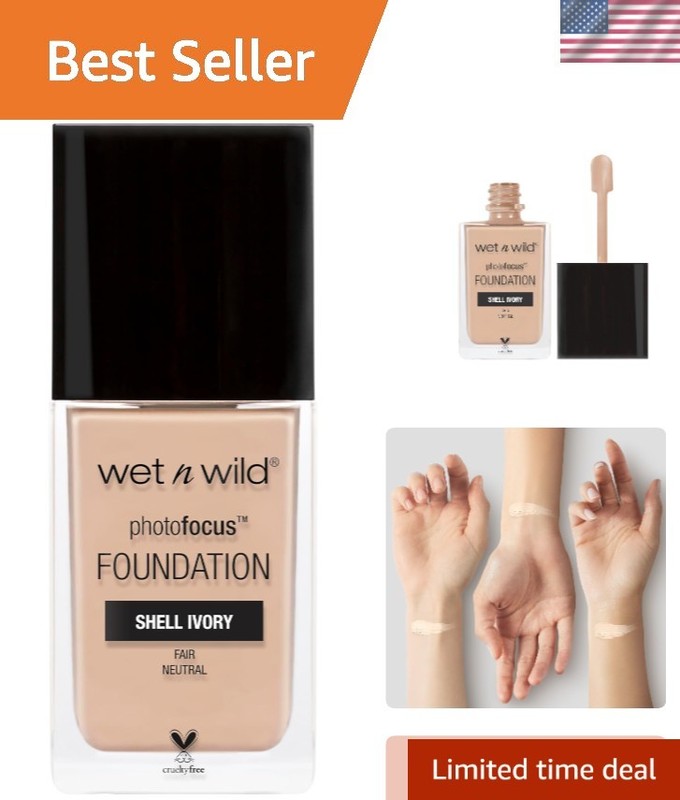 Cruelty-Free Matte Liquid Foundation Shell Ivory – Perfect for All Skin Tones