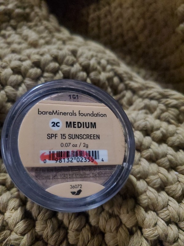 bareMinerals Foundation loose Powder 2C Medium.06oz.SPF 15 New