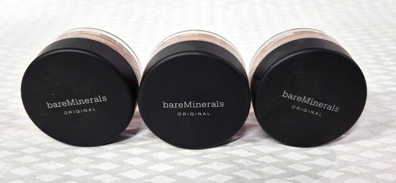 3 x Bare Escentuals bareMinerals ORIGINAL SPF15 Foundation GOLDEN DEEP W50 .07oz