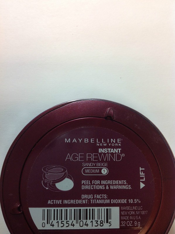 MAYBELLINE INSTANT AGE REWIND CREAM COMPACT FOUNDATION SPF18 SANDY BEIGE-M1. gallery