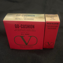 Valentino Go-Cushion Cushion FOUNDATION Refill Shade LN2 SPF 50 & LIPSTICK