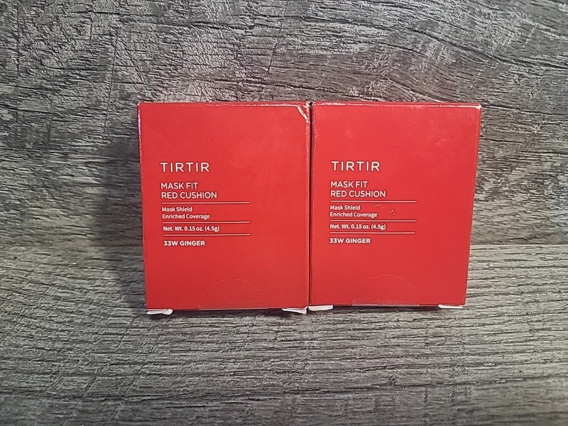 2x TIRTIR – MASK FIT RED CUSHION FOUNDATION 33W GINGER BRIGHTENING ANTI WRINKLE