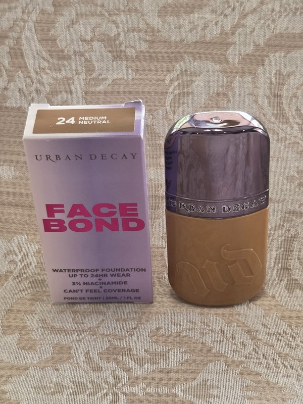 Urban Decay Face Bond Waterproof Foundation #24 Medium Neutral 1 oz Vegan New