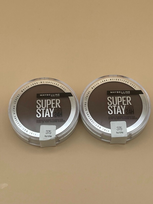 Maybelline Super Stay Hybrid Powder-Foundation 375 6g/0.21oz New; 2 Pack