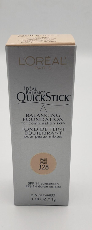 NEW L’Oréal Ideal Balance QuickStick Balancing SPF 14 Foundation- 328 PALE