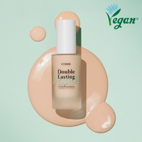 ETUDE Double Lasting Cover Foundation 30g #Neutral Beige VEGAN Foundation New