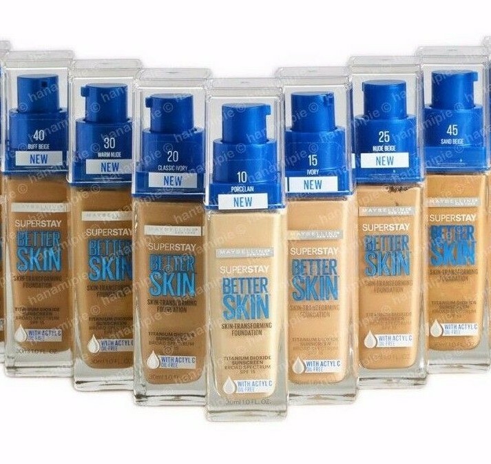 Maybelline Superstay Better Skin Transforming Foundation SPF 15 Sunscreen Makeup