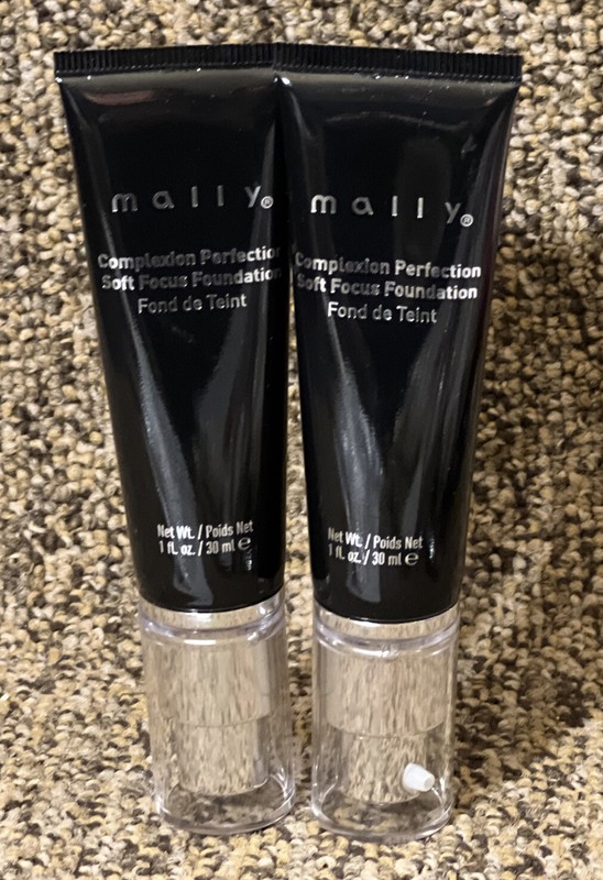 2 Mally Complexion Perfection Soft Focus Foundation ~ TAN ~ 1 oz / 30 ml