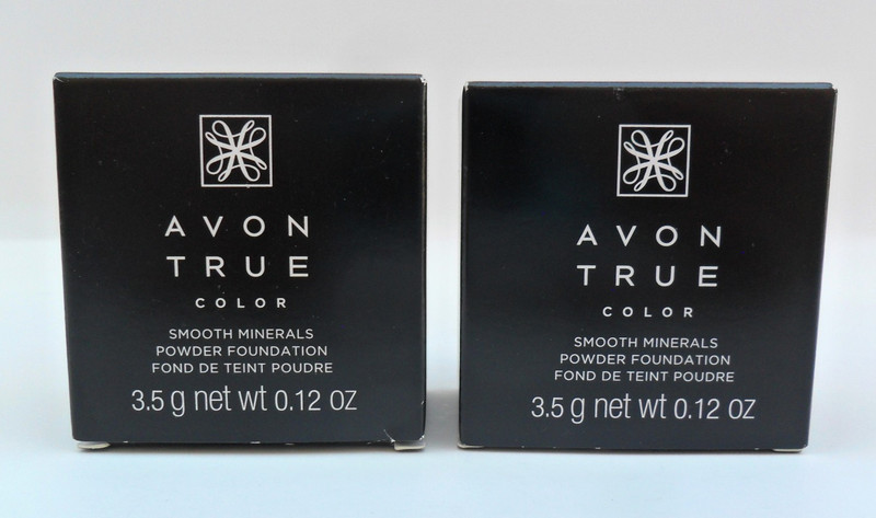 2 x AVON TRUE COLOR SMOOTH MINERALS POWDER FOUNDATON TRANSPARENT GLOW 3.5g NIB
