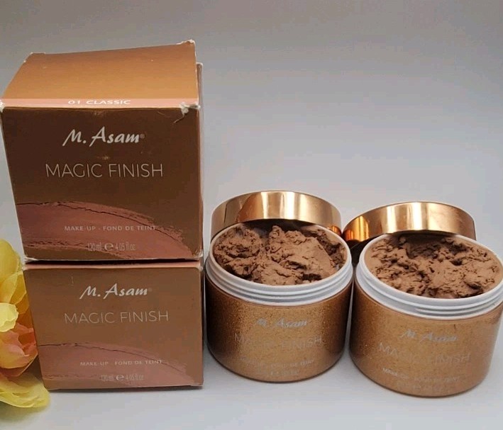 M.Asam 01 Classic Magic Finish Make-up Fond De Teint 4.05 fl oz New 2Pack
