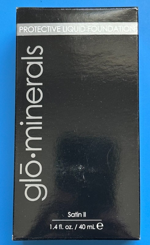 glominerals gloProtective Liquid Foundation Satin II Golden 1.4 oz 40 ML – New