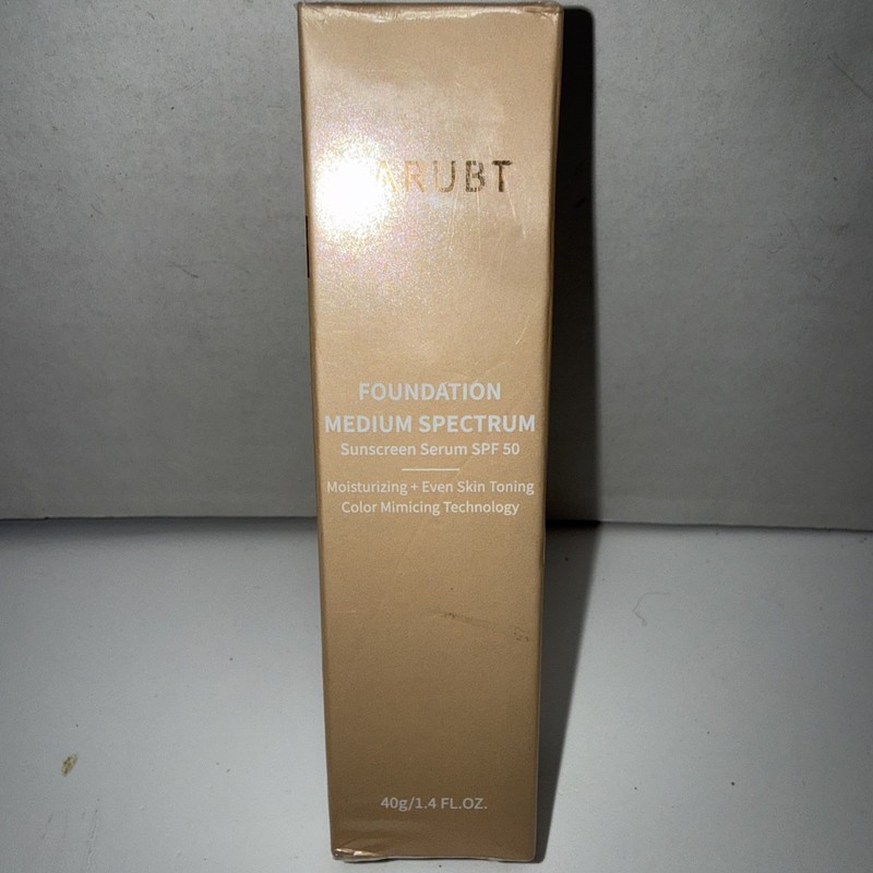 BARUBT Foundation Medium Spectrum Sunscreen Serum SPF 50 1.4 FL OZ Color Mimic